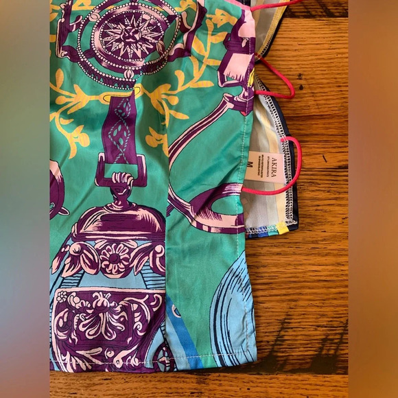 Akira top, scarf top string sides - Picture 3 of 6